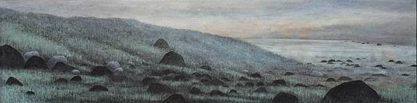 2010綠草黑石138x34cm 2010綠草黑石138x34cm